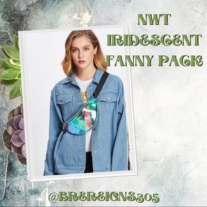 🌻 NWT Iridescent Fanny Pack / Sling Bag